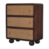 Chestnut Woven Chest of Drawers
