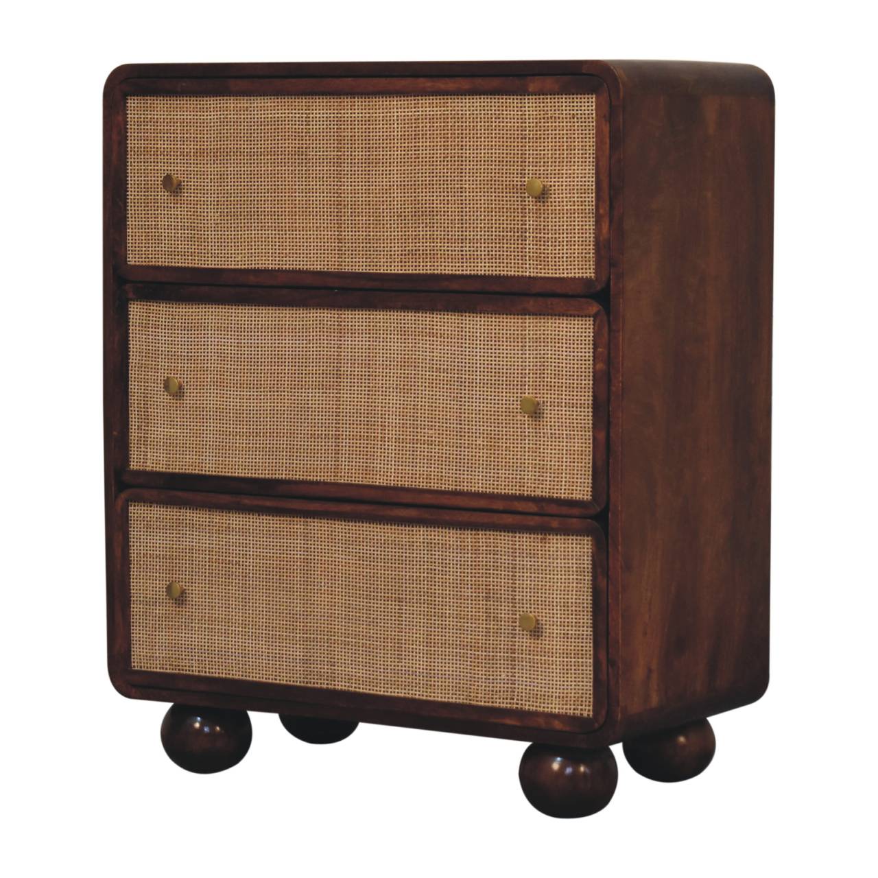 Chestnut Woven Chest of Drawers