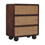 Chestnut Woven Chest of Drawers