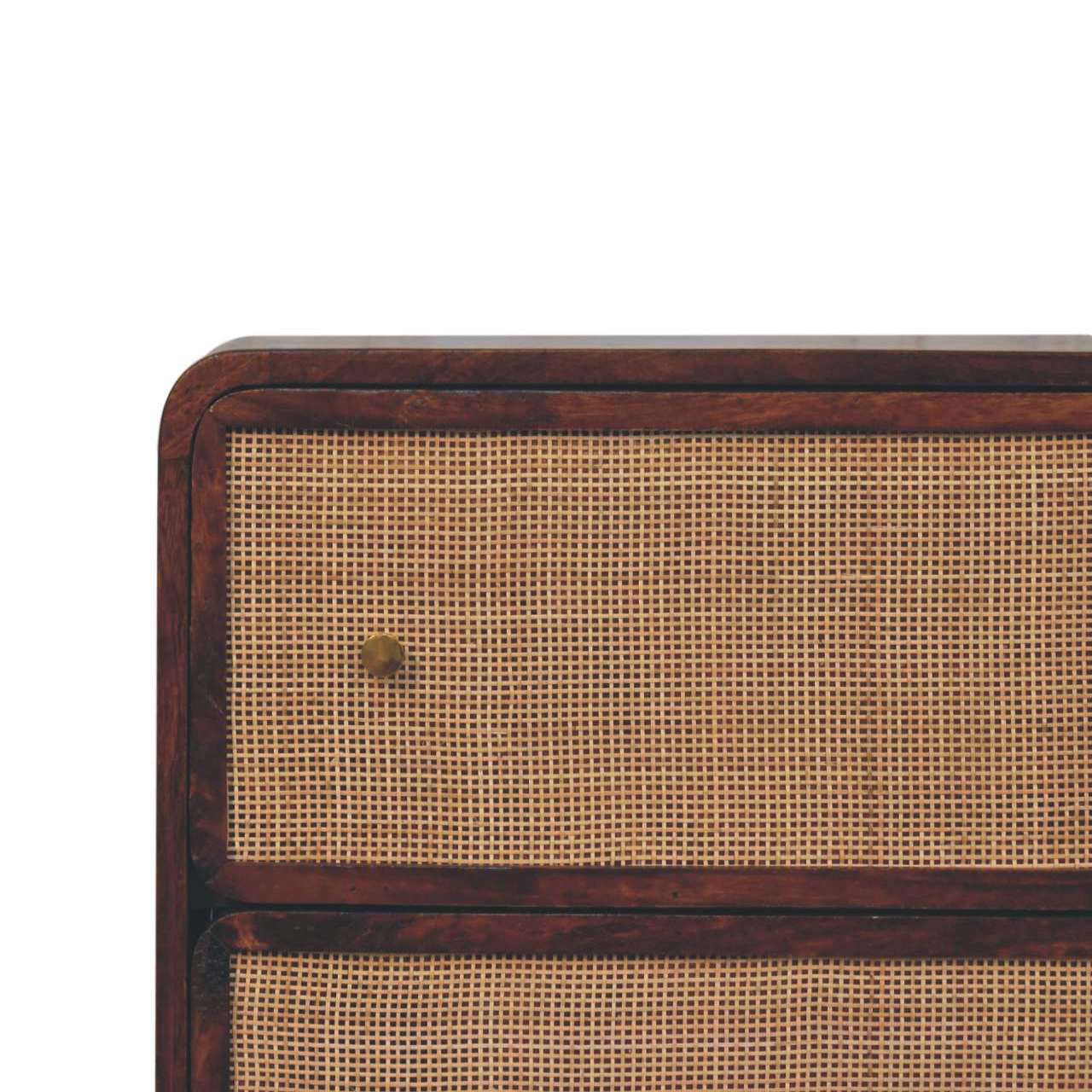 Chestnut Woven Chest of Drawers