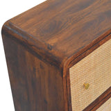 Chestnut Woven Chest of Drawers