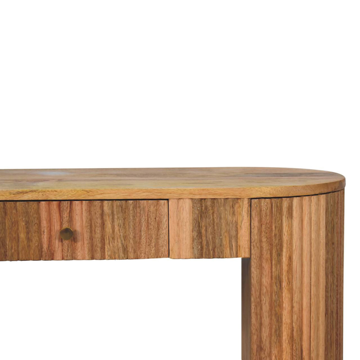 Soba Straight Console Table | Oak Solid Mango Wood