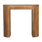 Soba Straight Console Table | Oak Solid Mango Wood