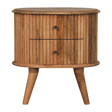 Soba Nordic Bedside Table | Oak Mango Wood
