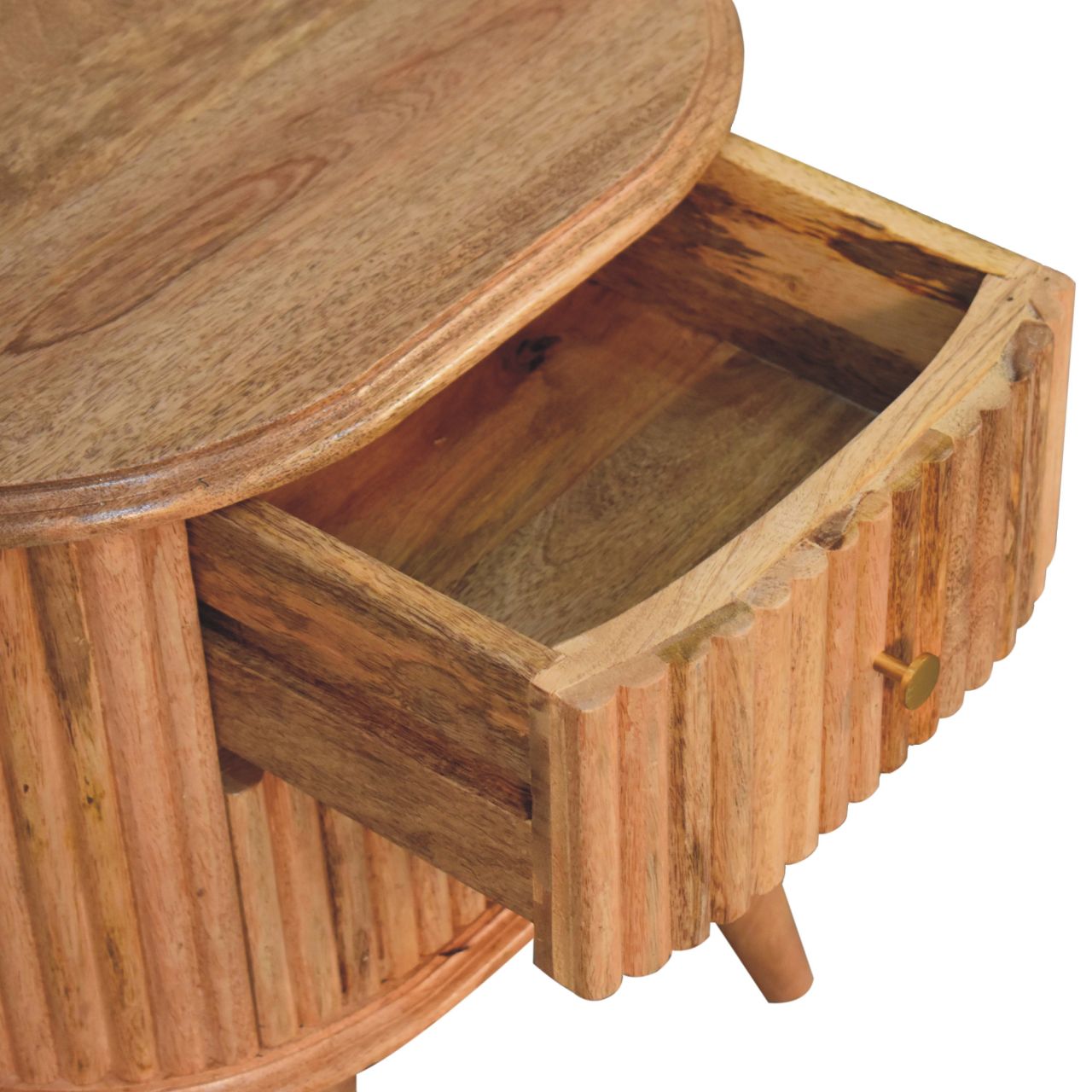 Soba Nordic Bedside Table | Oak Mango Wood