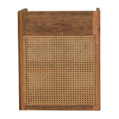 Larissa T-Bar Open Bedside Table | Oak Mango Wood Open Shelf