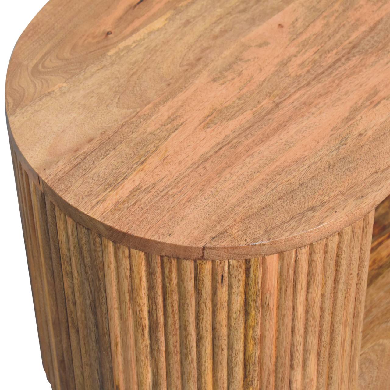 Soba Ball Open Coffee Table | Oak Solid Mango Wood
