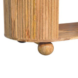 Soba Ball Open Coffee Table | Oak Solid Mango Wood