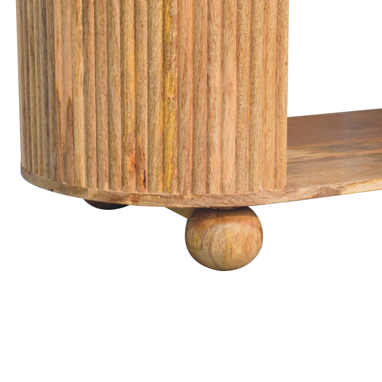 Soba Ball Open Coffee Table | Oak Solid Mango Wood