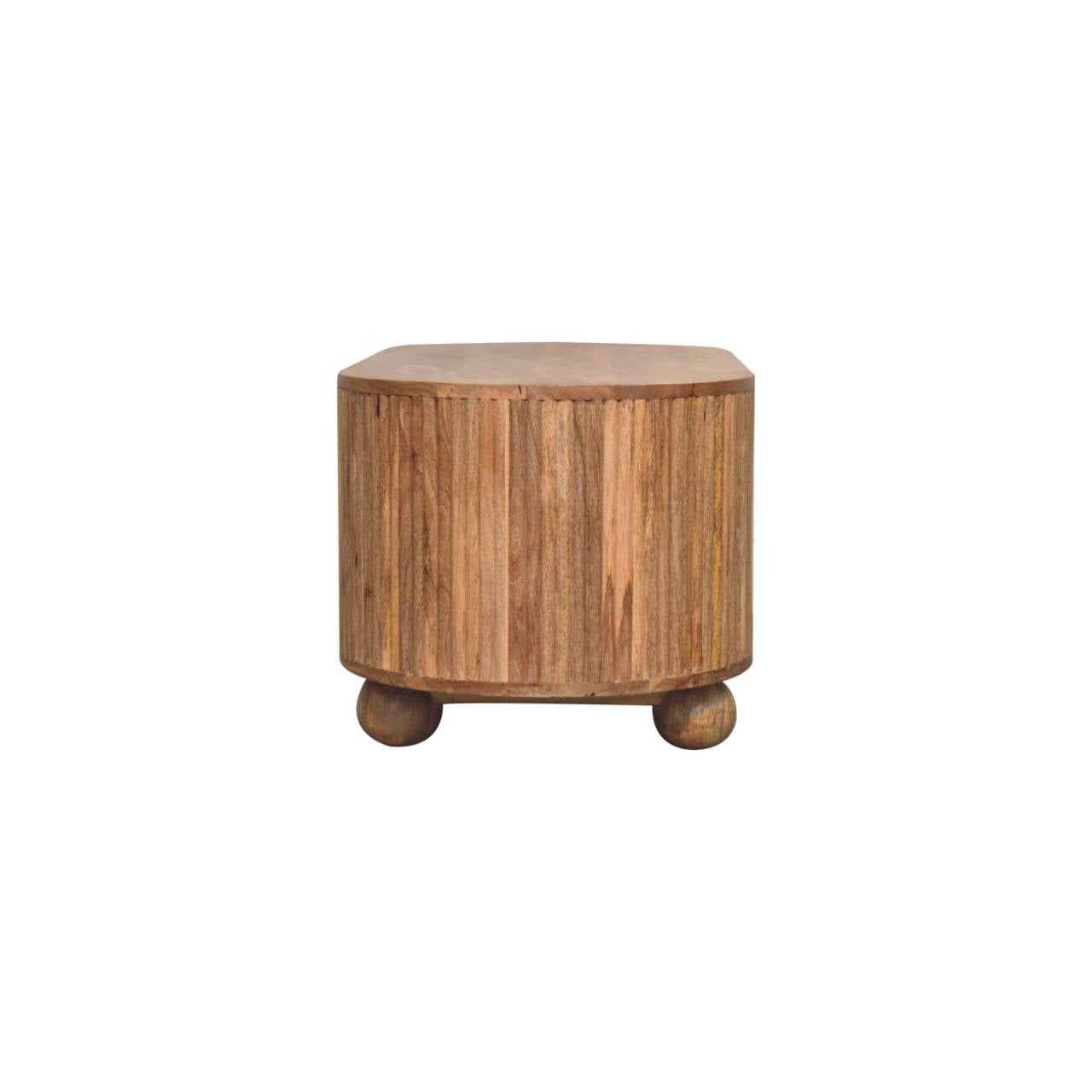 Soba Ball Open Coffee Table | Oak Solid Mango Wood