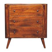 Bera Chest of Drawers | Chestnut Mango Wood
