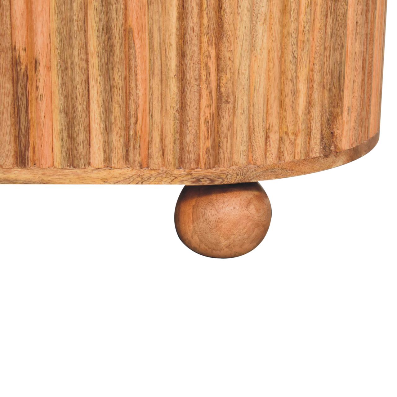 Soba Ball Lid-up Coffee Table | Oak-Ish Solid Mango Wood