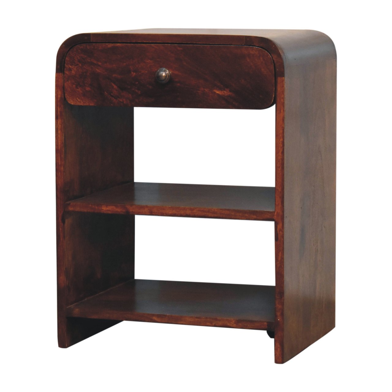 Aspen Open Bedside Table | Chestnut Mango Wood