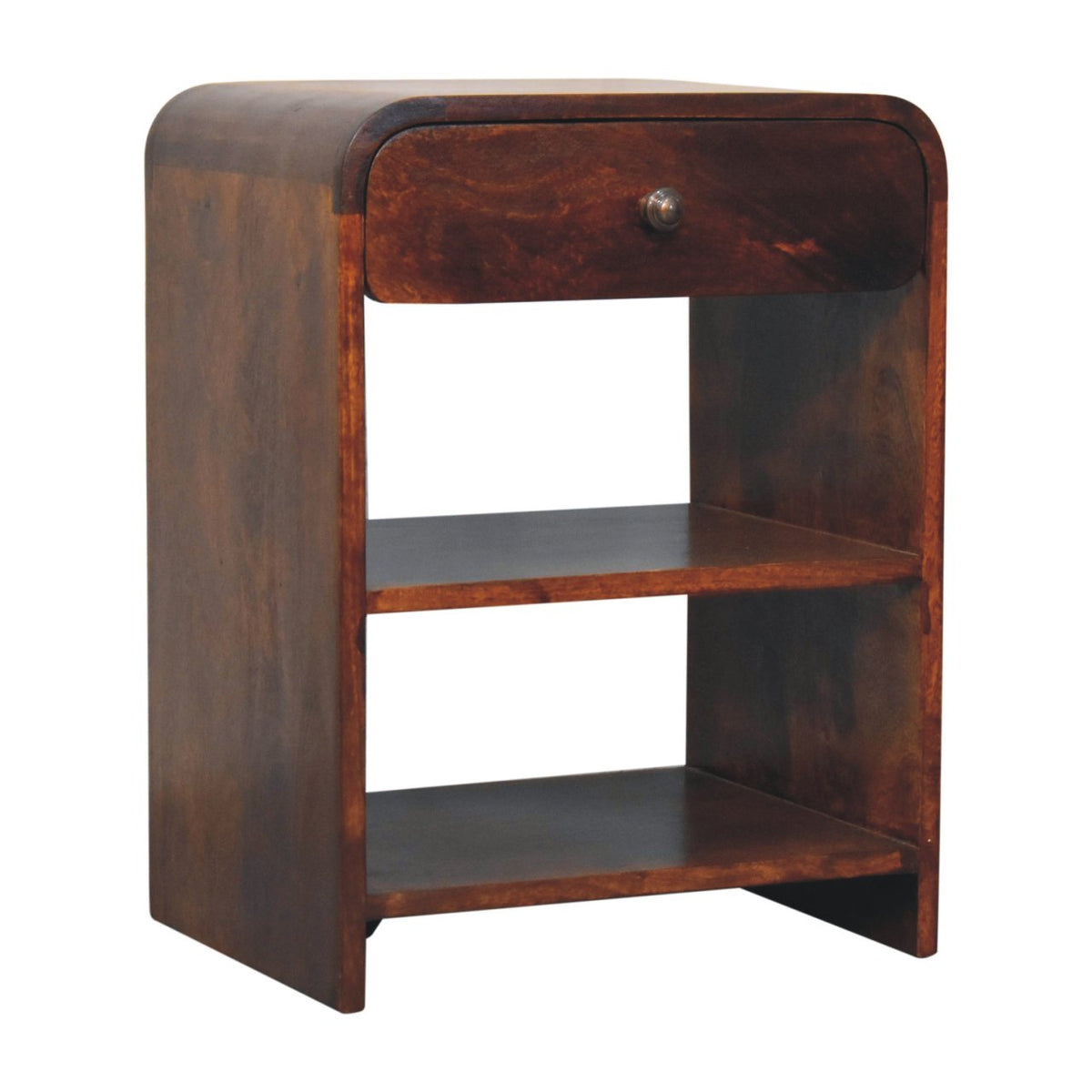 Aspen Open Bedside Table | Chestnut Mango Wood