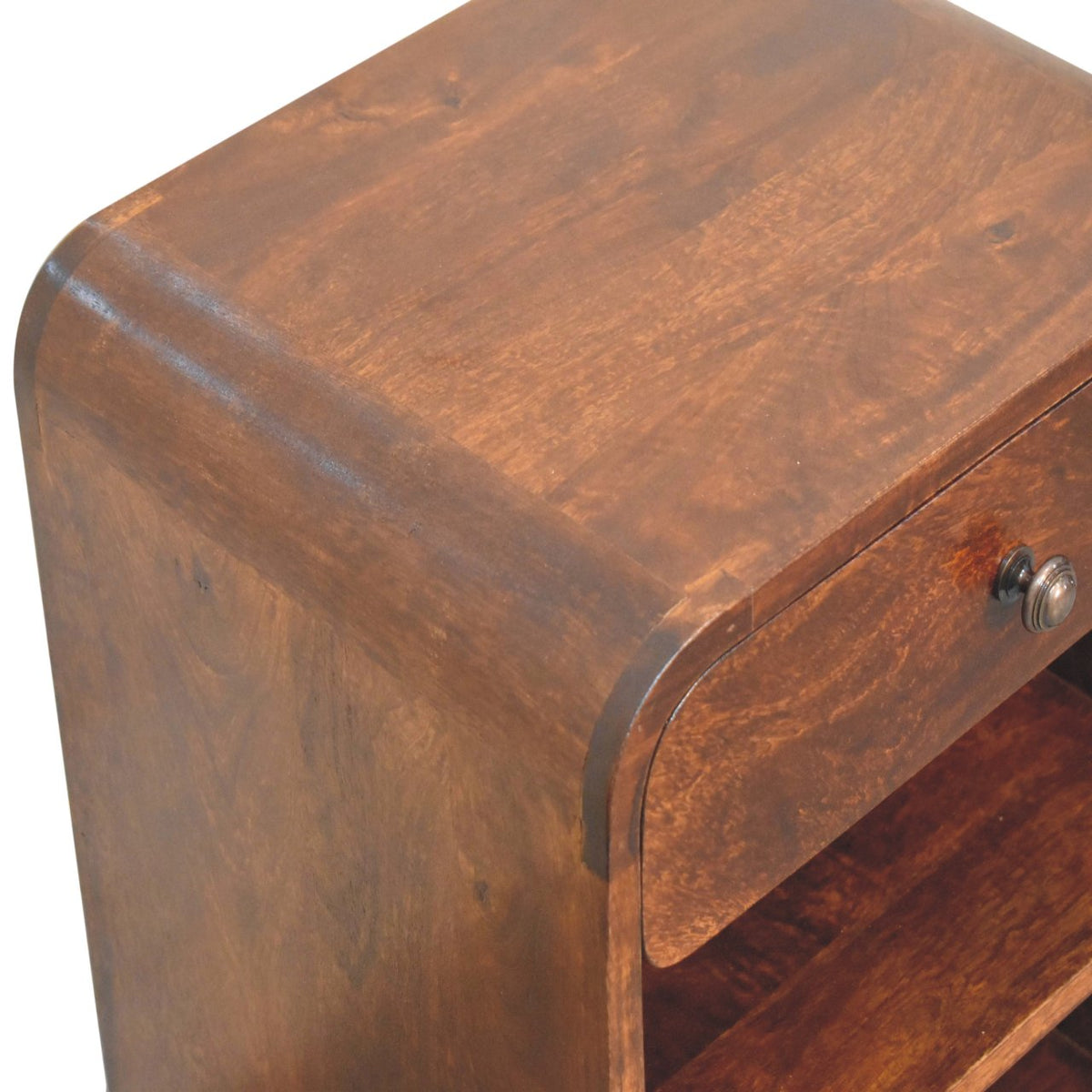 Aspen Open Bedside Table | Chestnut Mango Wood