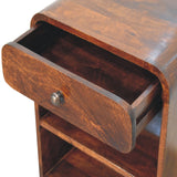 Aspen Open Bedside Table | Chestnut Mango Wood
