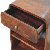 Aspen Open Bedside Table | Chestnut Mango Wood