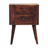 Bera Bedside Table | Chestnut Solid Mango Wood