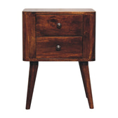 Bera Bedside Table | Chestnut Solid Mango Wood