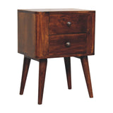 Bera Bedside Table | Chestnut Solid Mango Wood