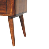Bera Bedside Table | Chestnut Solid Mango Wood