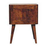 Bera Bedside Table | Chestnut Solid Mango Wood