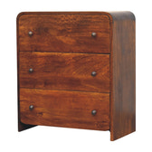 Aspen Slim Chest of Drawers | Chestnut Mango Wood