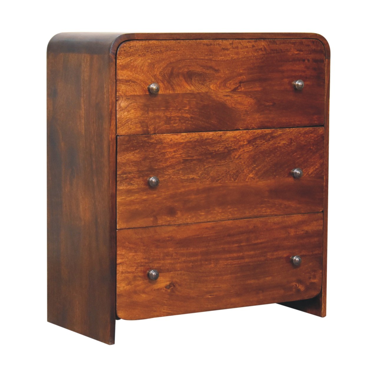 Aspen Slim Chest of Drawers | Chestnut Mango Wood