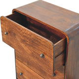 Aspen Slim Chest of Drawers | Chestnut Mango Wood