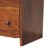 Aspen Slim Chest of Drawers | Chestnut Mango Wood