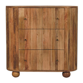 Soba Ball Chest of Drawers | Oak Solid Mango Wood
