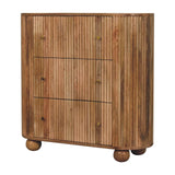 Soba Ball Chest of Drawers | Oak Solid Mango Wood