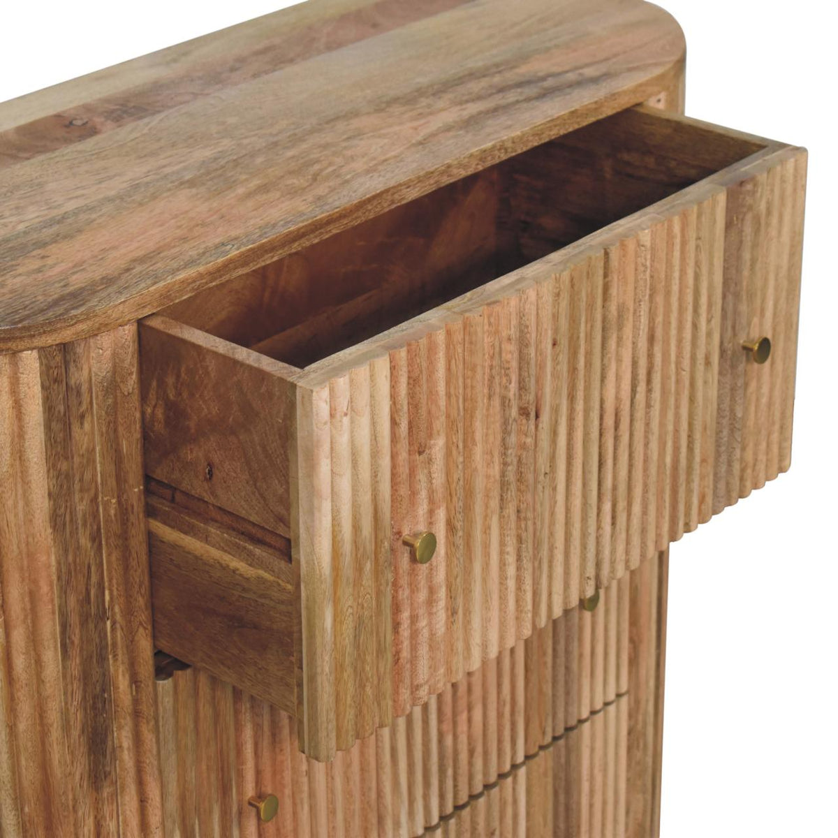 Soba Ball Chest of Drawers | Oak Solid Mango Wood