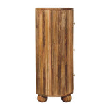 Soba Ball Chest of Drawers | Oak Solid Mango Wood
