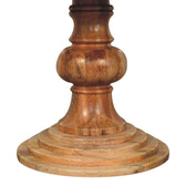 Round Turned Dining Table | Oak Solid Mango Wood
