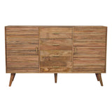 Soba T-Bar Large Nordic Chest of Drawers | Oak Solid Mango Wood