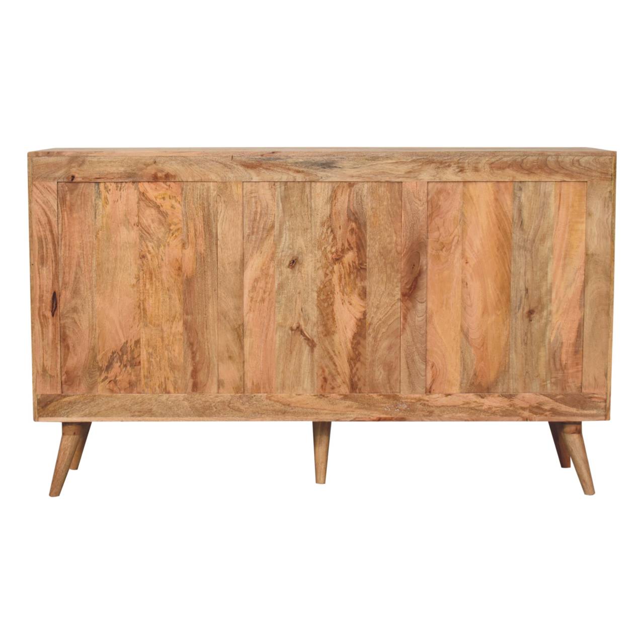 Soba T-Bar Large Nordic Chest of Drawers | Oak Solid Mango Wood