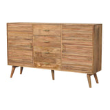 Soba T-Bar Large Nordic Chest of Drawers | Oak Solid Mango Wood