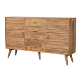 Soba T-Bar Large Nordic Chest of Drawers | Oak Solid Mango Wood
