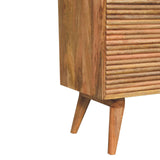 Soba T-Bar Large Nordic Chest of Drawers | Oak Solid Mango Wood