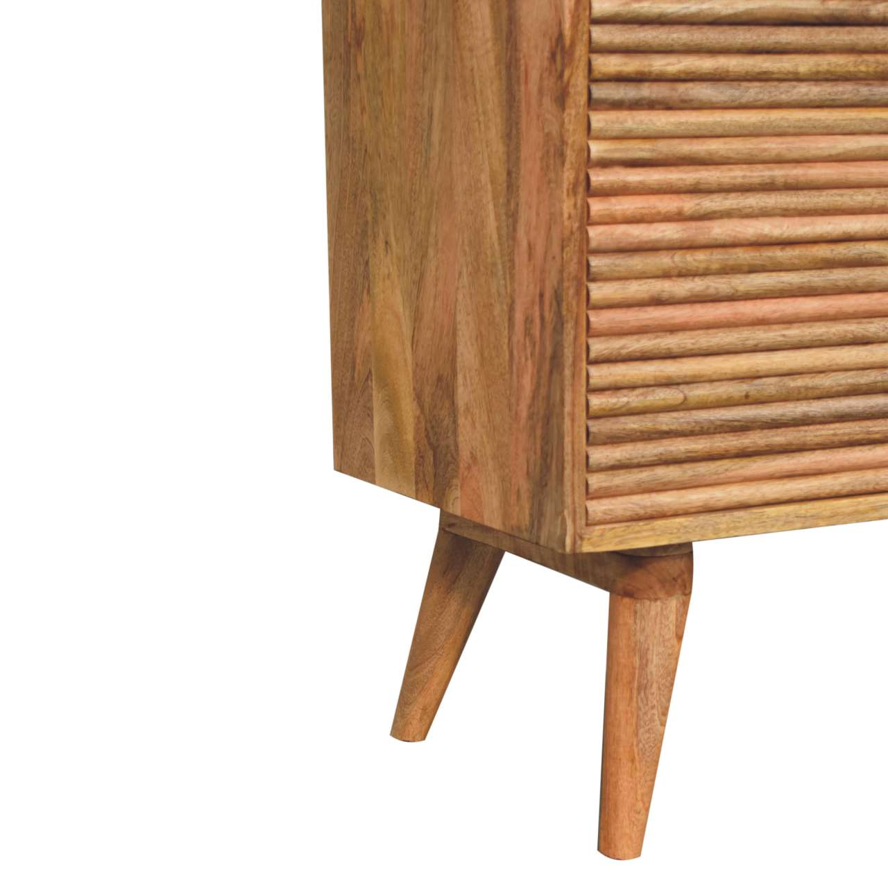 Soba T-Bar Large Nordic Chest of Drawers | Oak Solid Mango Wood
