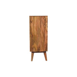 Soba T-Bar Large Nordic Chest of Drawers | Oak Solid Mango Wood