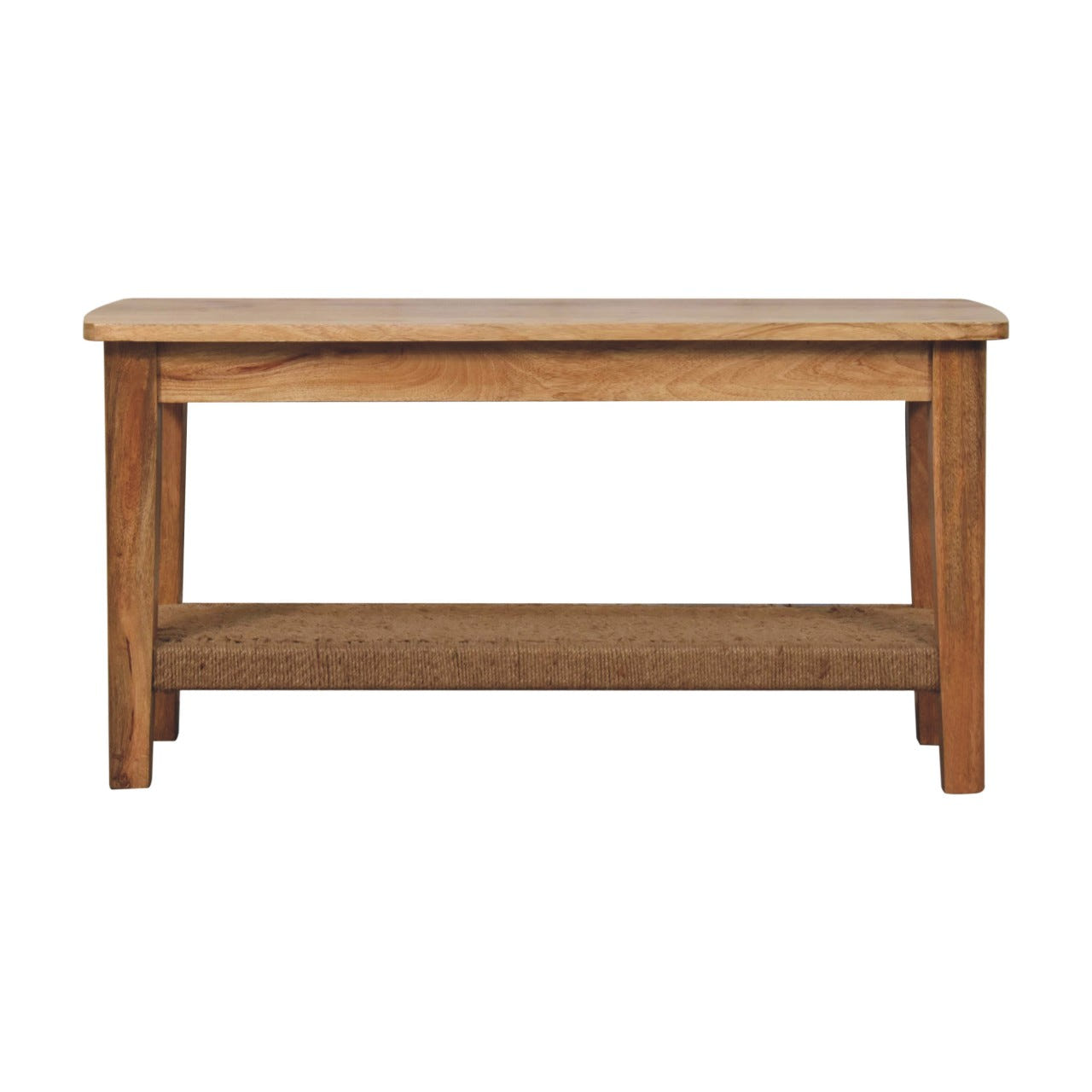 Rope Coffee Table | Oak-Ish Solid Mango Wood