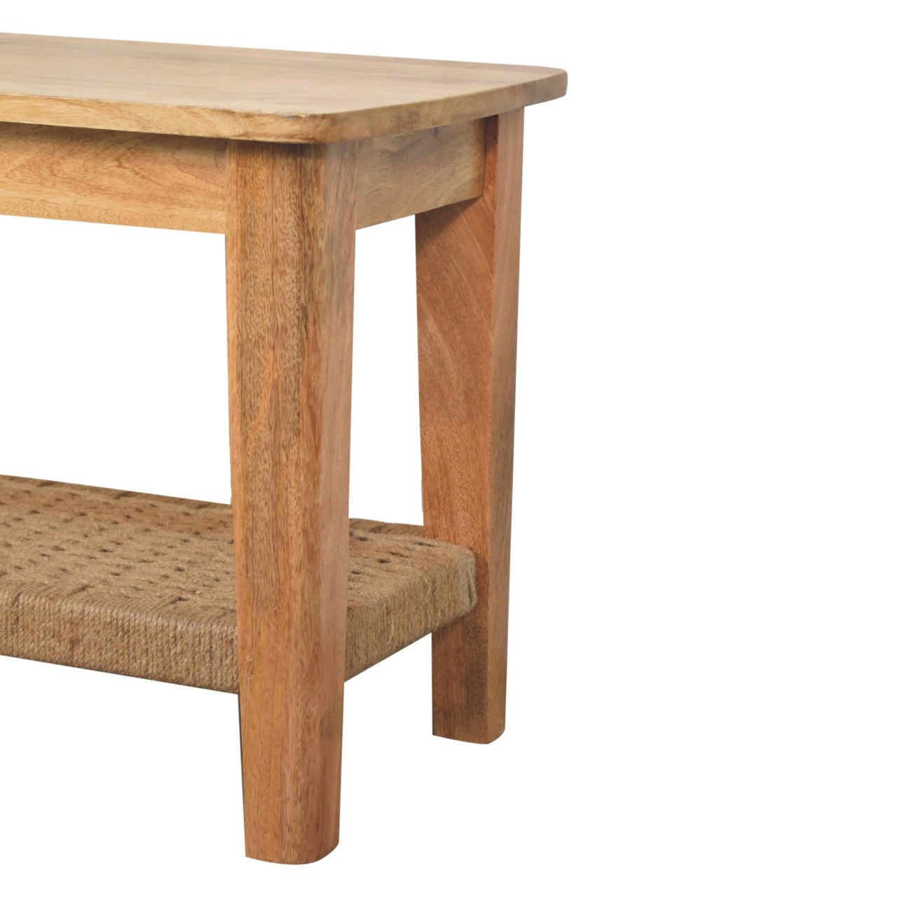 Rope Coffee Table | Oak-Ish Solid Mango Wood