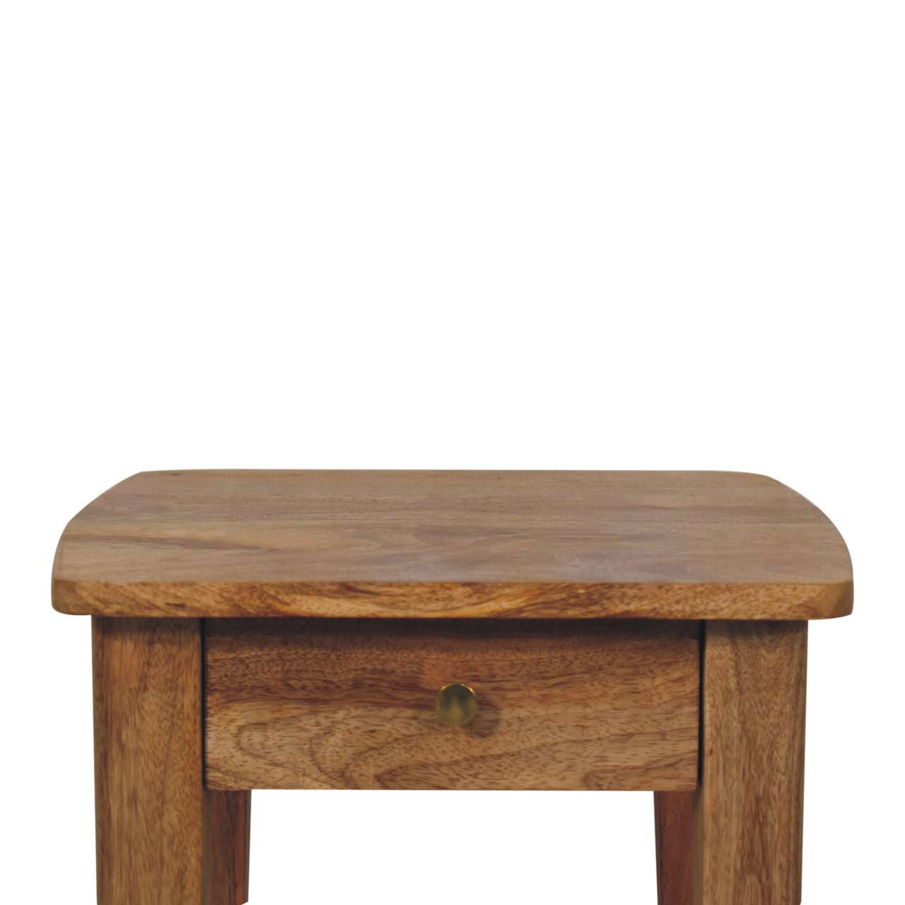 Rope End Table Accent Piece | Oak Solid Mango Wood
