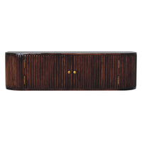 Chunky Chestnut Wall Mounted Console Chest of Drawers