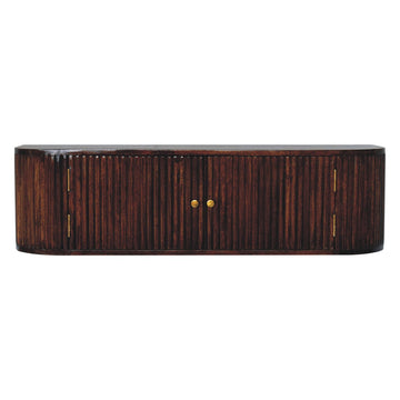 Chunky Chestnut Wall Mounted Console Chest of Drawers | Wall-Mounted