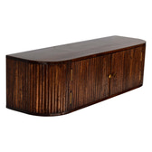 Chunky Chestnut Wall Mounted Console Chest of Drawers | Wall-Mounted