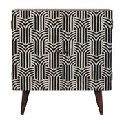 Honey Caramel Edessa Bone Inlay Cabinet