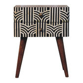 Honey Caramel Edessa Bone Inlay Bedside Table Default Title